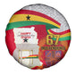 Ghana Independence Day Spare Tire Cover Gana Map Happy 67 Years Anniversary