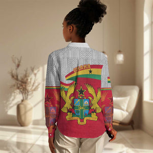 Ghana Independence Day Women Casual Shirt Gana Map Happy 67 Years Anniversary LT14