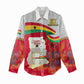 Ghana Independence Day Women Casual Shirt Gana Map Happy 67 Years Anniversary LT14
