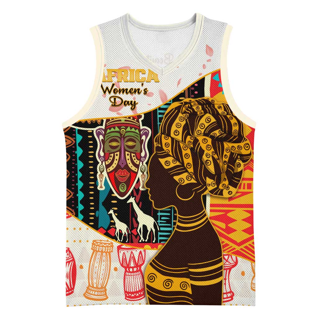 Africa International Women Day Basketball Jersey African Pattern - African Pride