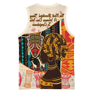 Africa International Women Day Basketball Jersey African Pattern - African Pride