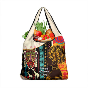 Africa International Women Day Grocery Bag African Pattern