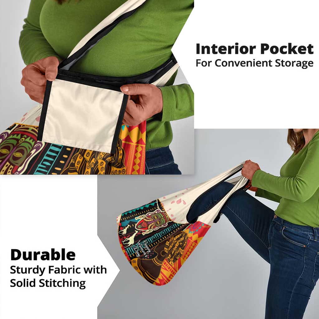 Africa International Women Day Grocery Bag African Pattern