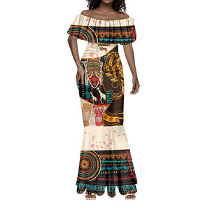 Africa International Women Day Mermaid Dress African Pattern
