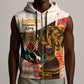 Africa International Women Day Sleeveless Zip Hoodie African Pattern - African Pride