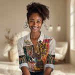 Africa International Women Day Women Casual Shirt African Pattern LT14
