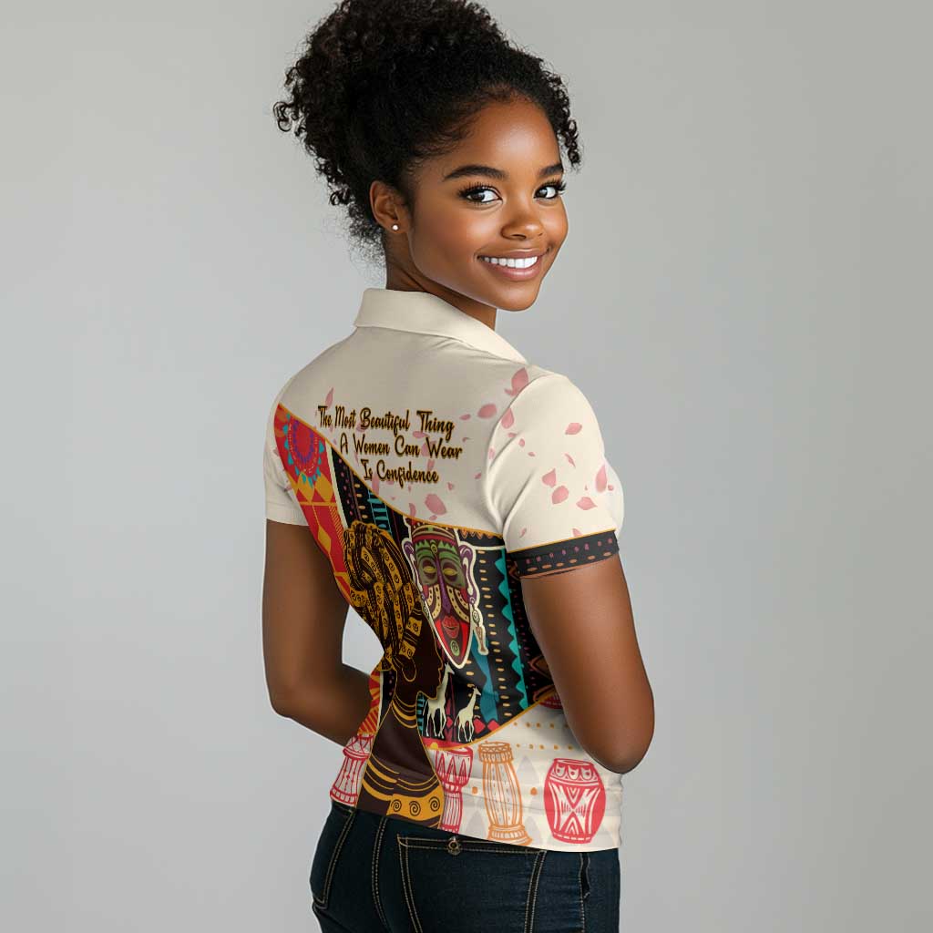 Africa International Women Day Women Polo Shirt African Pattern