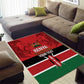 Custom Kenya Football Area Rug Go Harambee Stars African Pattern