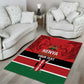Custom Kenya Football Area Rug Go Harambee Stars African Pattern