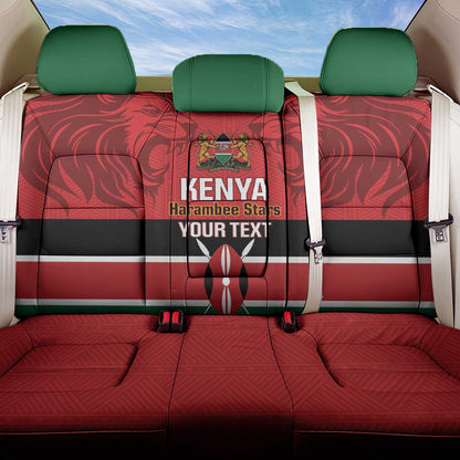 Custom Kenya Football Back Car Seat Cover Go Harambee Stars African Pattern