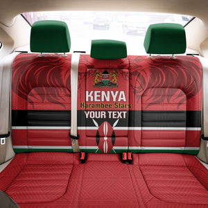 Custom Kenya Football Back Car Seat Cover Go Harambee Stars African Pattern
