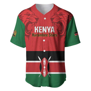 Custom Kenya Football Baseball Jersey Go Harambee Stars African Pattern
