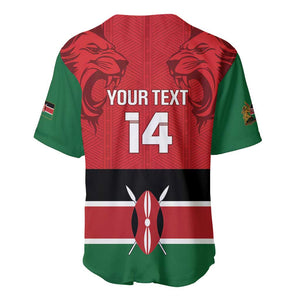 Custom Kenya Football Baseball Jersey Go Harambee Stars African Pattern