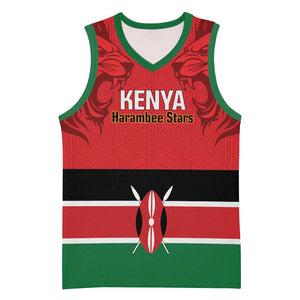 Custom Kenya Football Basketball Jersey Go Harambee Stars African Pattern - African Pride