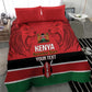 Custom Kenya Football Bedding Set Go Harambee Stars African Pattern