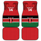 Custom Kenya Football Car Mats Go Harambee Stars African Pattern