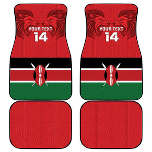 Custom Kenya Football Car Mats Go Harambee Stars African Pattern