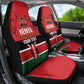 Custom Kenya Football Car Seat Cover Go Harambee Stars African Pattern