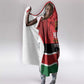 Custom Kenya Football Hooded Blanket Go Harambee Stars African Pattern