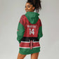 Custom Kenya Football Hoodie Dress Go Harambee Stars African Pattern