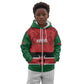Custom Kenya Football Kid Hoodie Go Harambee Stars African Pattern