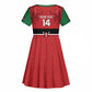 Custom Kenya Football Kid Short Sleeve Dress Go Harambee Stars African Pattern