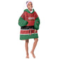 Custom Kenya Football Kid Wearable Blanket Hoodie Go Harambee Stars African Pattern