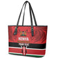 Custom Kenya Football Leather Tote Bag Go Harambee Stars African Pattern