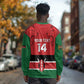 Custom Kenya Football Long Sleeve Shirt Go Harambee Stars African Pattern