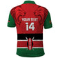 Custom Kenya Football Polo Shirt Go Harambee Stars African Pattern