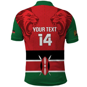 Custom Kenya Football Polo Shirt Go Harambee Stars African Pattern