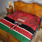 Custom Kenya Football Quilt Go Harambee Stars African Pattern