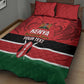 Custom Kenya Football Quilt Bed Set Go Harambee Stars African Pattern