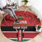 Custom Kenya Football Round Carpet Go Harambee Stars African Pattern