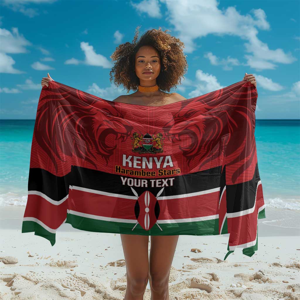 Custom Kenya Football Sarong Go Harambee Stars African Pattern