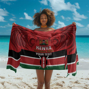 Custom Kenya Football Sarong Go Harambee Stars African Pattern