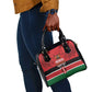 Custom Kenya Football Shoulder Handbag Go Harambee Stars African Pattern