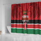 Custom Kenya Football Shower Curtain Go Harambee Stars African Pattern