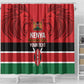 Custom Kenya Football Shower Curtain Go Harambee Stars African Pattern