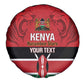 Custom Kenya Football Spare Tire Cover Go Harambee Stars African Pattern