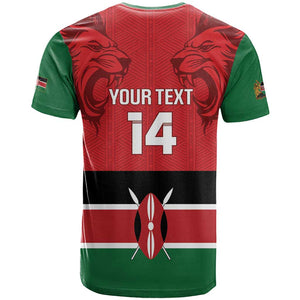 Custom Kenya Football T shirt Go Harambee Stars African Pattern