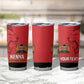 Custom Kenya Football Tumbler Cup Go Harambee Stars African Pattern