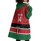 Custom Kenya Football Wearable Blanket Hoodie Go Harambee Stars African Pattern