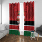 Custom Kenya Football Window Curtain Go Harambee Stars African Pattern