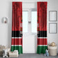 Custom Kenya Football Window Curtain Go Harambee Stars African Pattern