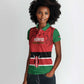 Custom Kenya Football Women Polo Shirt Go Harambee Stars African Pattern