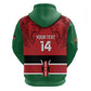 Custom Kenya Football Zip Hoodie Go Harambee Stars African Pattern