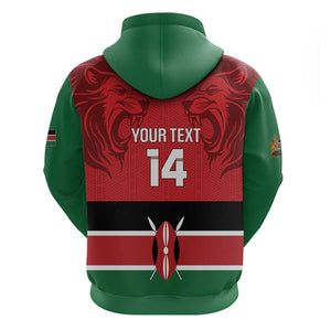 Custom Kenya Football Zip Hoodie Go Harambee Stars African Pattern