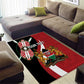 Custom Kenya Football Area Rug Maasai Shield Coat Of Arms Style