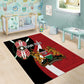 Custom Kenya Football Area Rug Maasai Shield Coat Of Arms Style